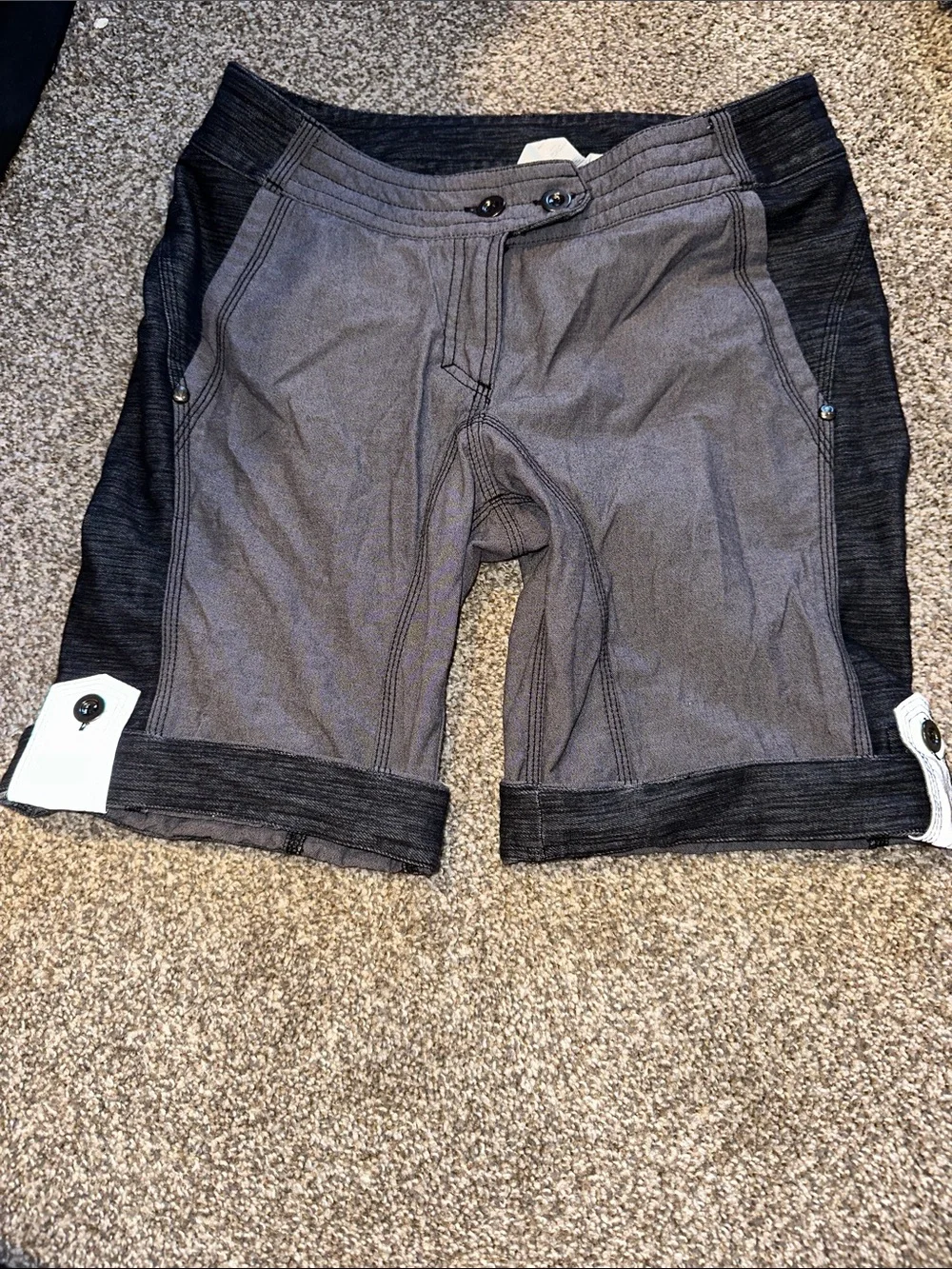 lululemon athletica Two-Tone Gray & Black Athletic Shorts